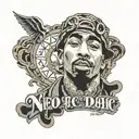 2pac and lyrics tattoo design idea