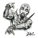 2pac and lyrics tattoo design idea