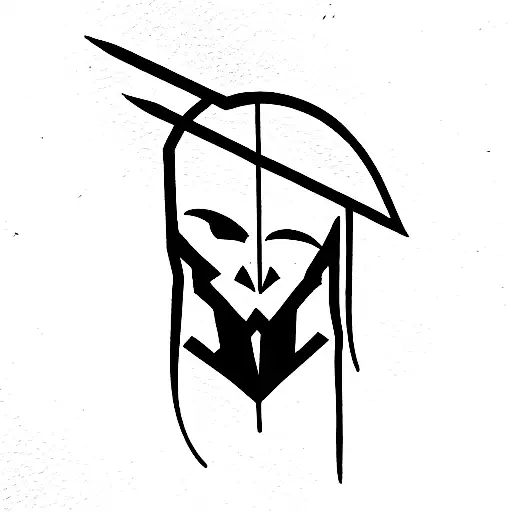 pale swordsman (black metal) tattoo design idea