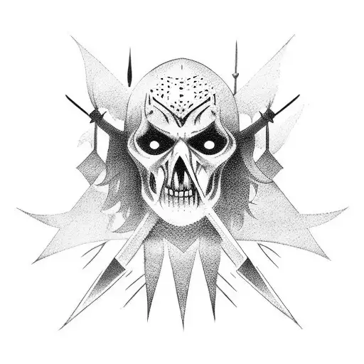pale swordsman (black metal) tattoo design idea