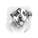 border collie cheep tattoo design idea