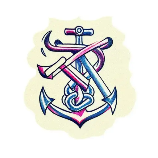 Anchor tattoo design idea