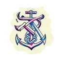 Anchor tattoo design idea