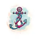 Anchor tattoo design idea