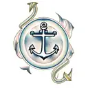 Anchor tattoo design idea