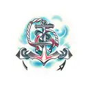 Anchor tattoo design idea