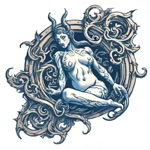 succubus womb tattoo tattoo design idea