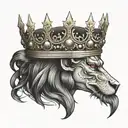 prince crown tattoo design idea