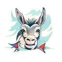 donkey tattoo design idea