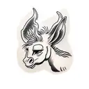 donkey tattoo design idea