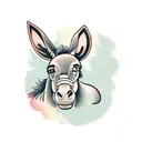 donkey tattoo design idea