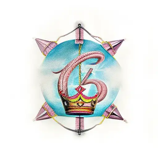 TATTOO ON THE TRAPEZE WITH DATE IN ROMAN NUMBERS I - IX - MCMLIII AND THE CROWN OF A KING tattoo design idea