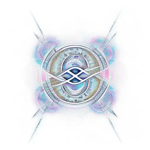Infinity Symbol HAVING HEARTBEAT GRAPHS AND "4S" AND "503" THESE WORDS tattoo design idea