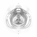 Infinity Symbol HAVING HEARTBEAT GRAPHS tattoo design idea