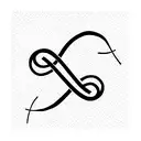 Infinity Symbol HAVING HEARTBEAT GRAPHS AND "4S" AND "503" THESE WORDS tattoo design idea