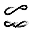 Infinity Symbol HAVING HEARTBEAT GRAPHS AND "4S" AND "503" THESE WORDS tattoo design idea
