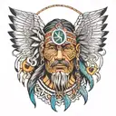 medicine man tattoo design idea