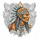 medicine man tattoo design idea