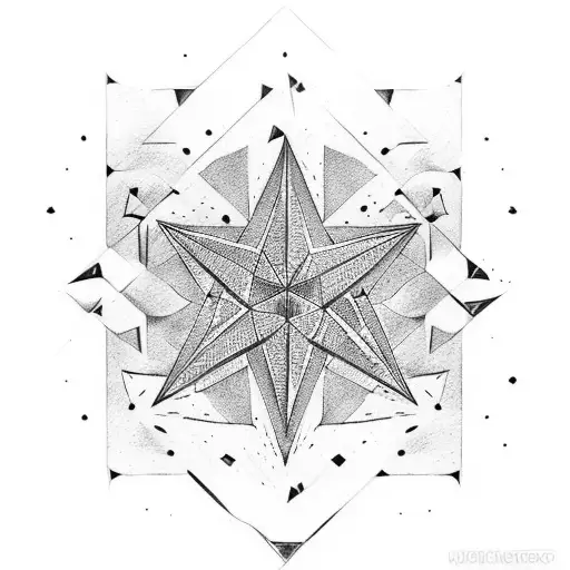 star coordinates tattoo design idea