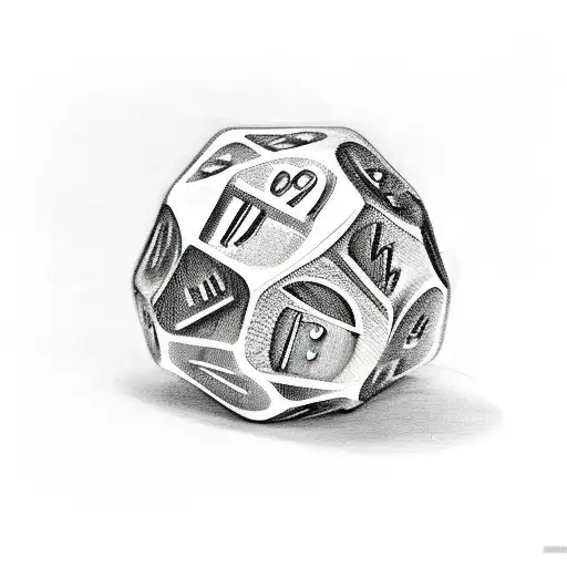 Dice tattoo design idea