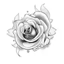 rose and barrel tattoo design idea