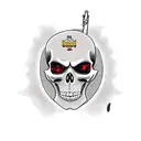 Grim Reaper as a soldier holding a rifle tattoo design idea