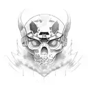 call of duty: ghost  tattoo design idea