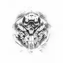 call of duty: ghost  tattoo design idea