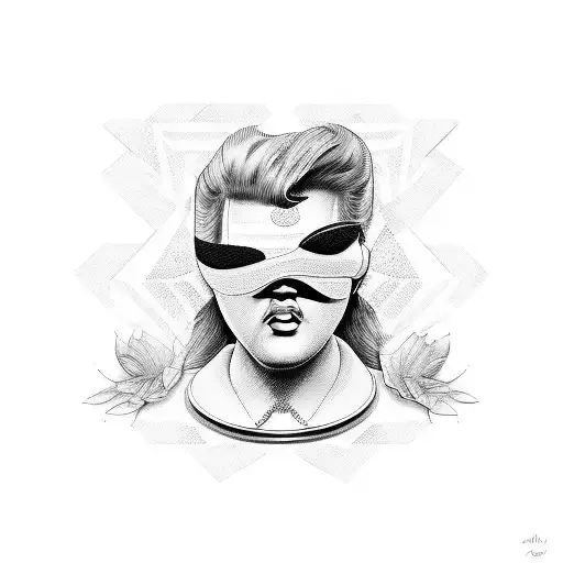 elvis dominatrix tattoo design idea