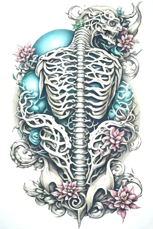 Spinal tattoo tattoo design idea