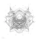 Philosophy and astronomy tattoo design idea