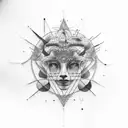 Philosophy and astronomy tattoo design idea