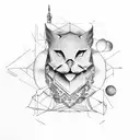 Philosophy and astronomy tattoo design idea