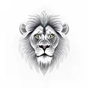 Lion with Ram tattoo design idea