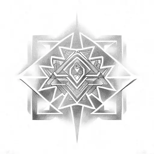 cyber sigilism tattoo design idea
