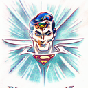 Superman and Wonder Woman  tattoo design idea