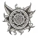 narrower logo tattoo design idea