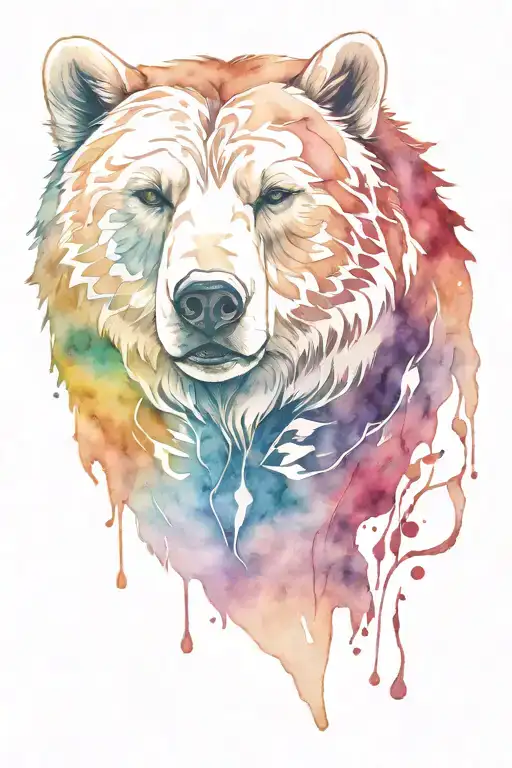 Spirit Bear Mi'kmaq tattoo design idea