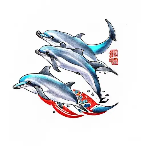 Dolphin tattoo design idea
