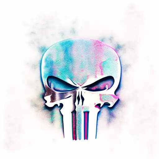 Punisher Franck Castle tattoo design idea