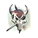 Punisher  tattoo design idea