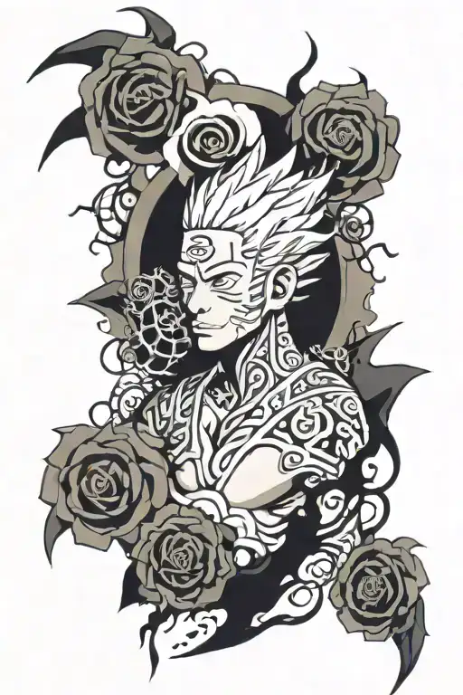 Linkin park naruto rip father tattoo design idea