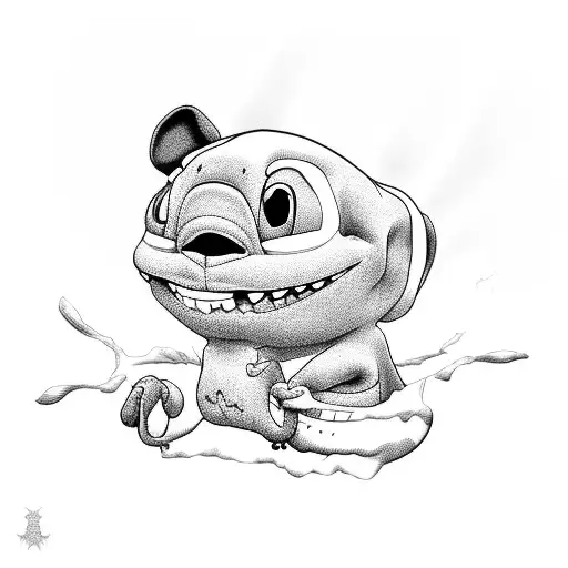 stich tattoo design idea