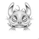 stich tattoo design idea