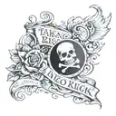 taking risk nothing gain nothing/newspaper tattoo design idea