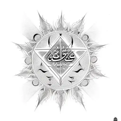 Small Arabic Word Tattoo photo - 3 | Islamic calligraphy painting, Arabic  calligraphy art, Islamic caligraphy art