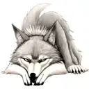 Wolf tattoo design idea