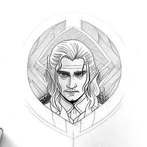 Lord of the rings legolas tattoo design idea