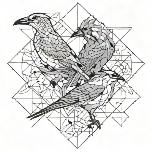 Aldo Adrian Aimar Jordan with 4 birds tattoo design idea