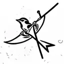 Robin hood tattoo design idea